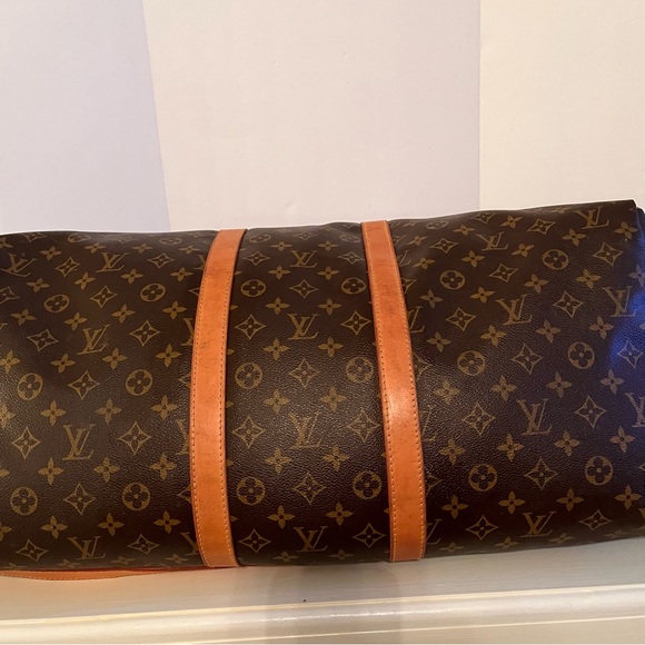 Authentic Louis Vuitton Monogram Keepall 55 Tote Includes Luggage Tag Lock & Key - Picture 4 of 14